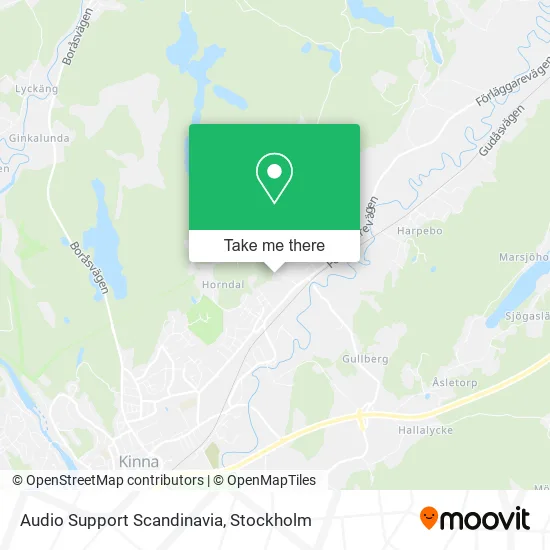 Audio Support Scandinavia map