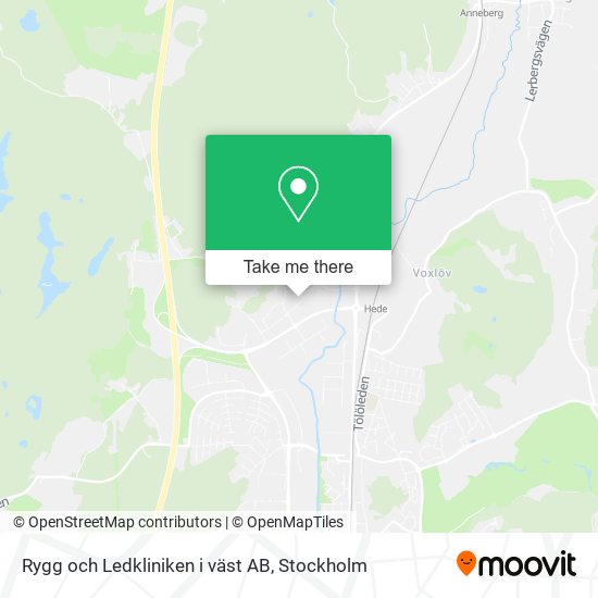 Rygg och Ledkliniken i väst AB map