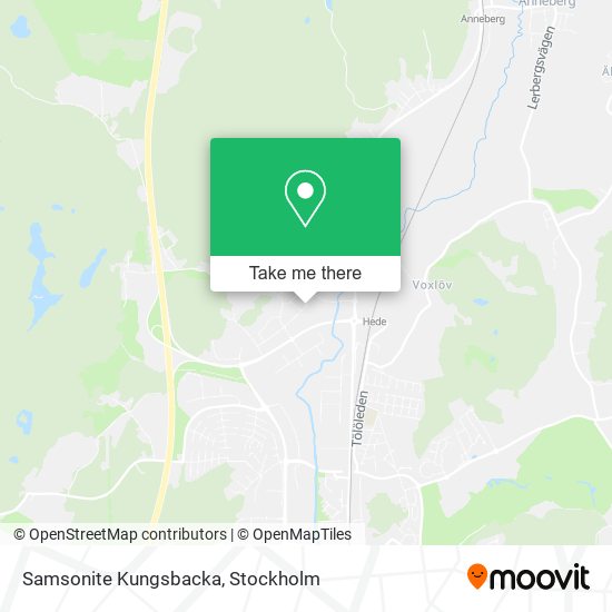Samsonite Kungsbacka map