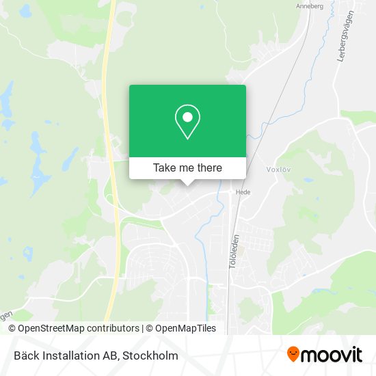 Bäck Installation AB map