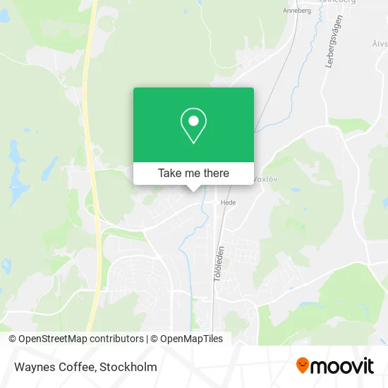 Waynes Coffee map