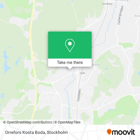 Orrefors Kosta Boda map