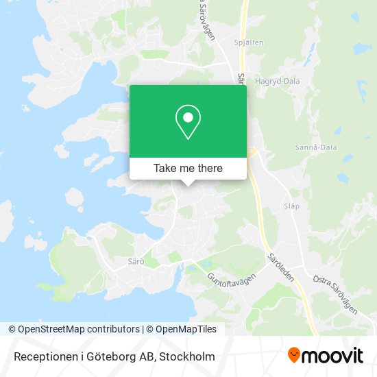 Receptionen i Göteborg AB map