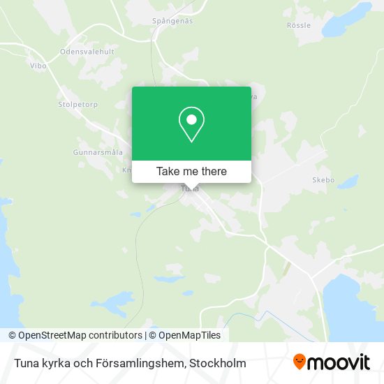 Tuna kyrka och Församlingshem map