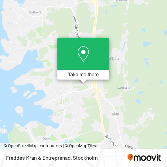 Freddes Kran & Entreprenad map