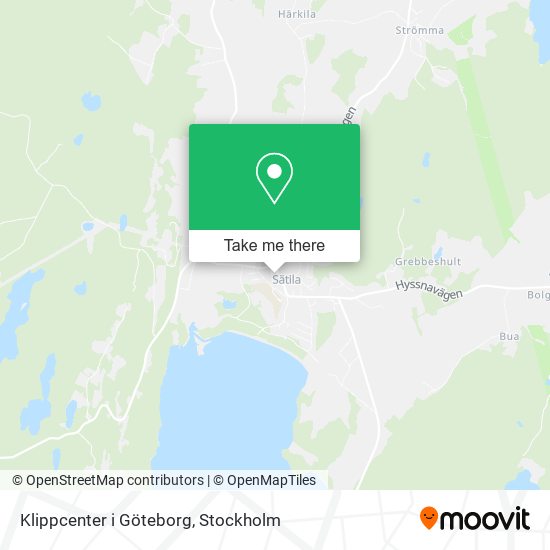 Klippcenter i Göteborg map