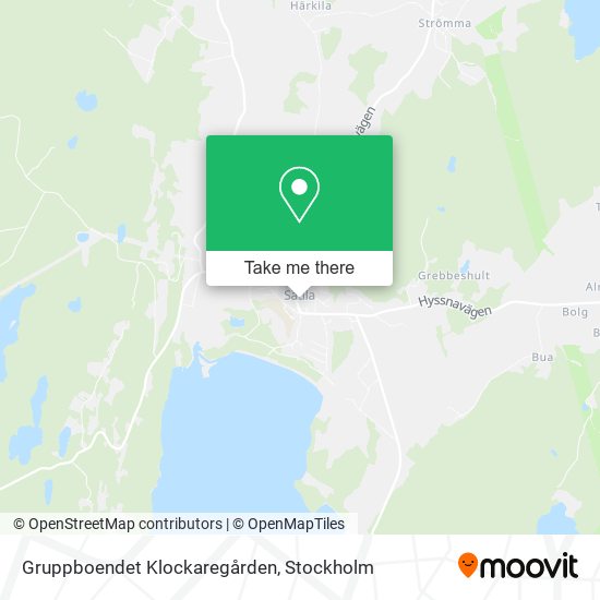 Gruppboendet Klockaregården map