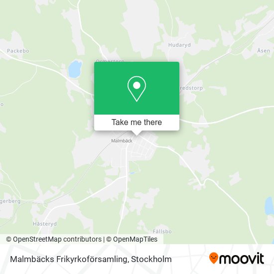 Malmbäcks Frikyrkoförsamling map