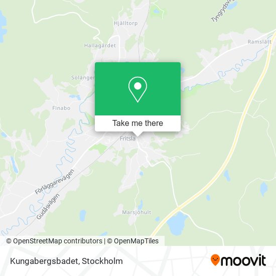 Kungabergsbadet map