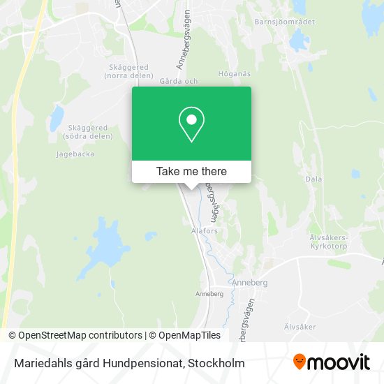 Mariedahls gård Hundpensionat map