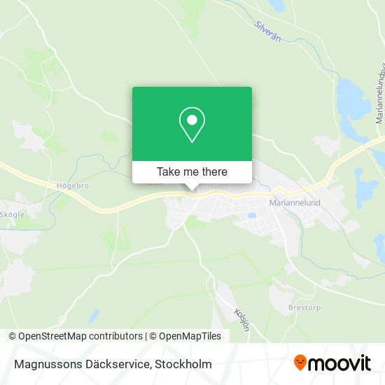 Magnussons Däckservice map