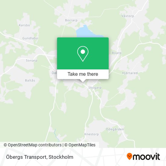 Öbergs Transport map