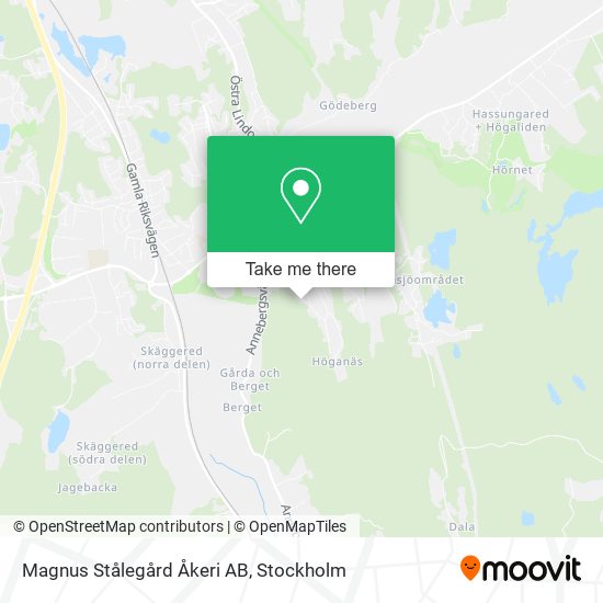 Magnus Stålegård Åkeri AB map