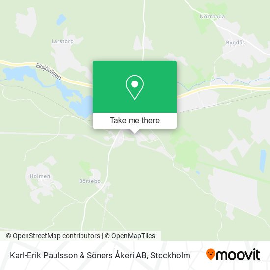 Karl-Erik Paulsson & Söners Åkeri AB map