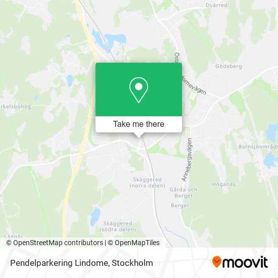 Pendelparkering Lindome map