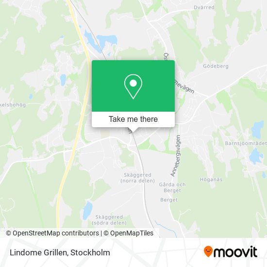 Lindome Grillen map