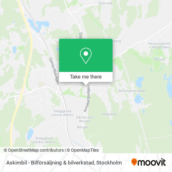 Askimbil - Bilförsäljning & bilverkstad map