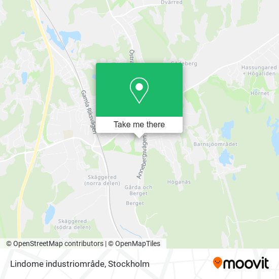 Lindome industriområde map