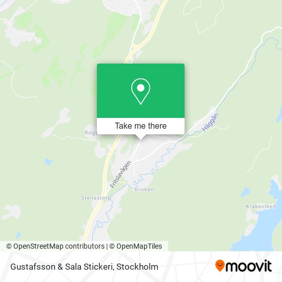 Gustafsson & Sala Stickeri map