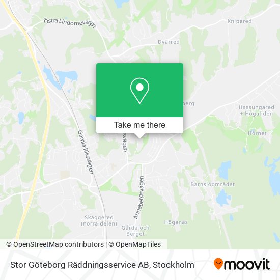 Stor Göteborg Räddningsservice AB map