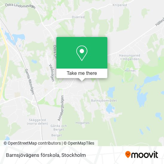 Barnsjövägens förskola map