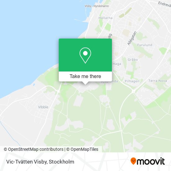 Vic-Tvätten Visby map