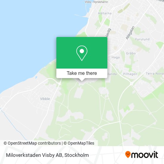 Miloverkstaden Visby AB map