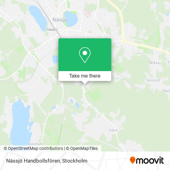 Nässjö Handbollsfören map