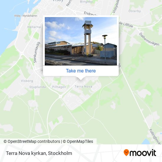 Terra Nova kyrkan map