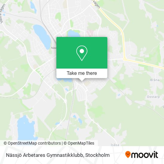 Nässjö Arbetares Gymnastikklubb map