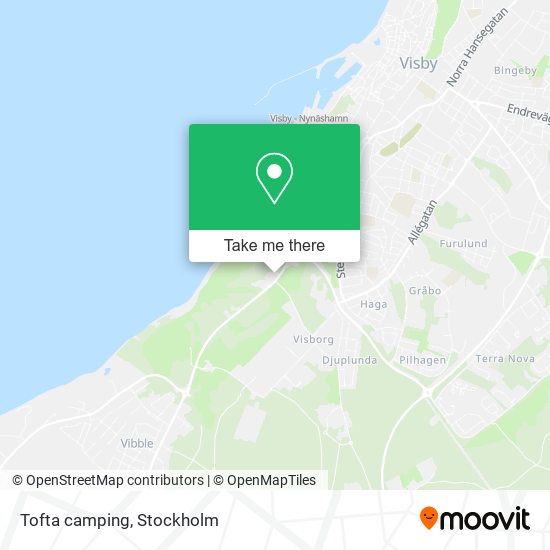 Tofta camping map