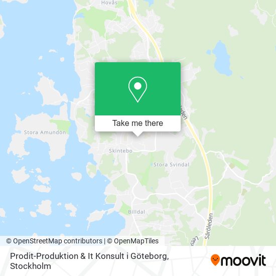 Prodit-Produktion & It Konsult i Göteborg map