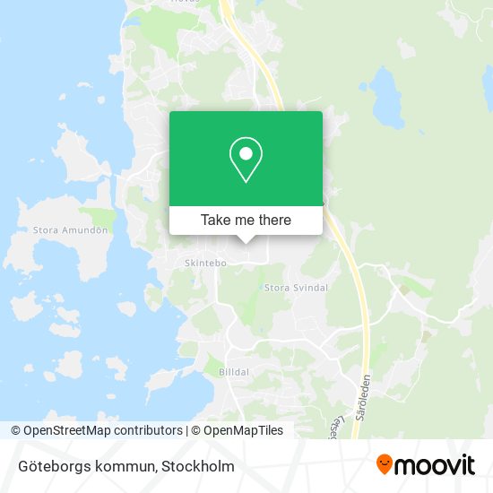 Göteborgs kommun map