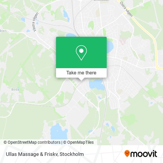 Ullas Massage & Friskv map