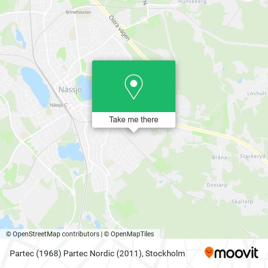 Partec (1968) Partec Nordic (2011) map