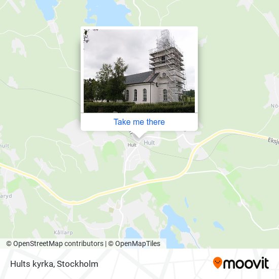 Hults kyrka map