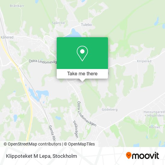 Klippoteket M Lepa map