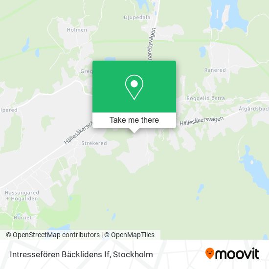 Intressefören Bäcklidens If map