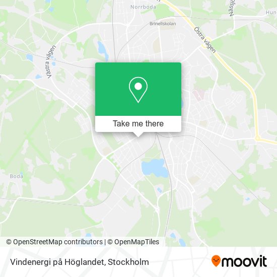 Vindenergi på Höglandet map