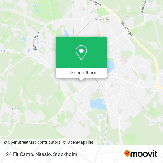 24 Fit Camp, Nässjö map