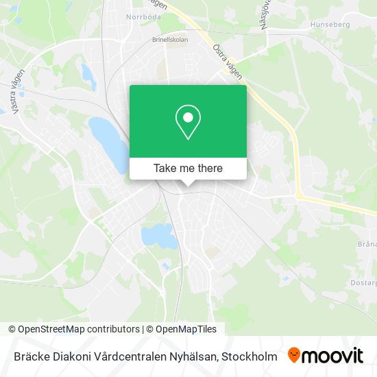 Bräcke Diakoni Vårdcentralen Nyhälsan map
