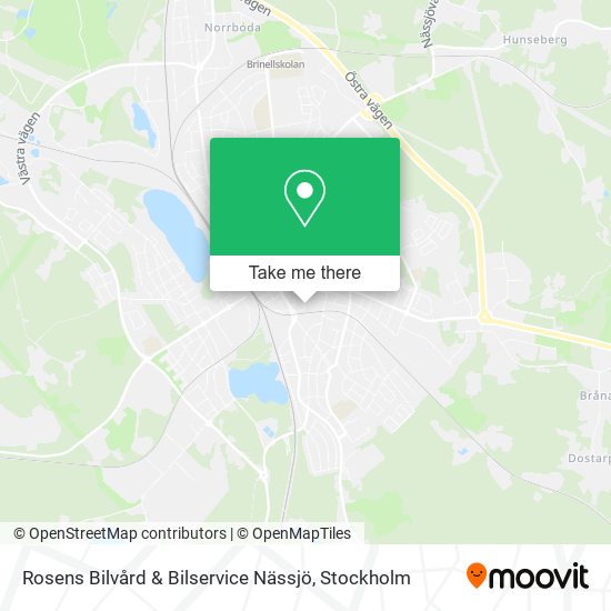 Rosens Bilvård & Bilservice Nässjö map