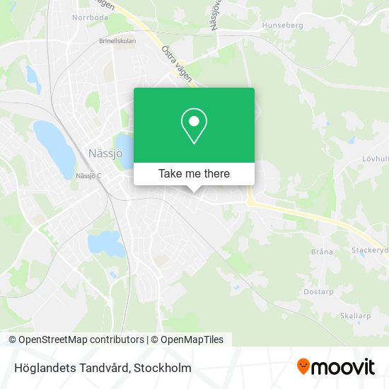 Höglandets Tandvård map