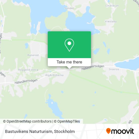 Bastuvikens Naturturism map