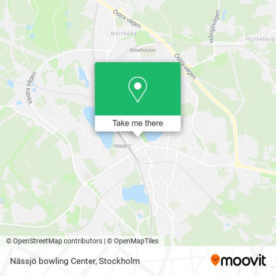 Nässjö bowling Center map