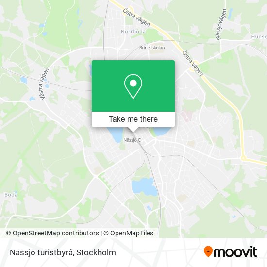 Nässjö turistbyrå map