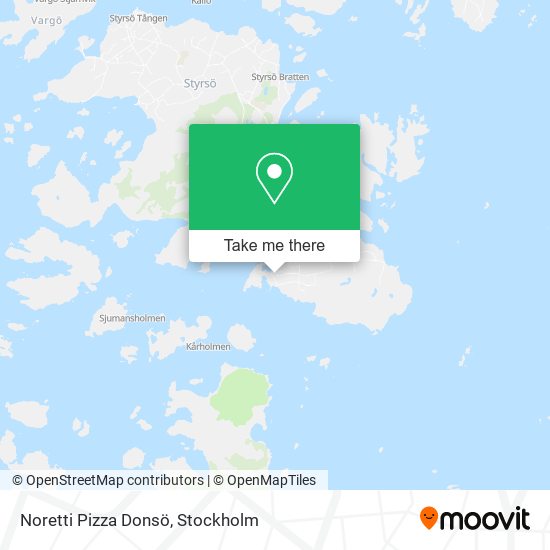 Noretti Pizza Donsö map