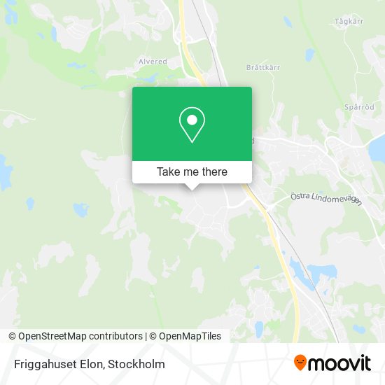 Friggahuset Elon map