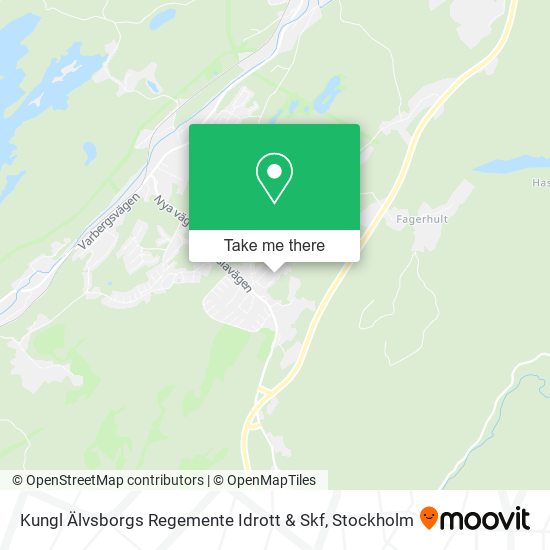 Kungl Älvsborgs Regemente Idrott & Skf map