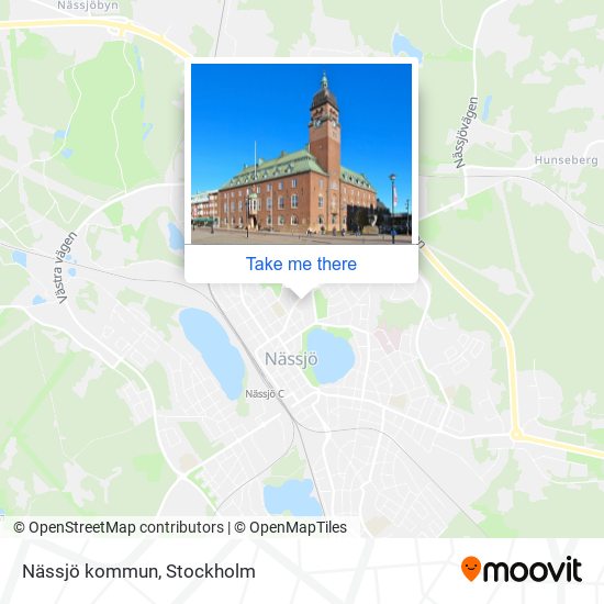 Nässjö kommun map